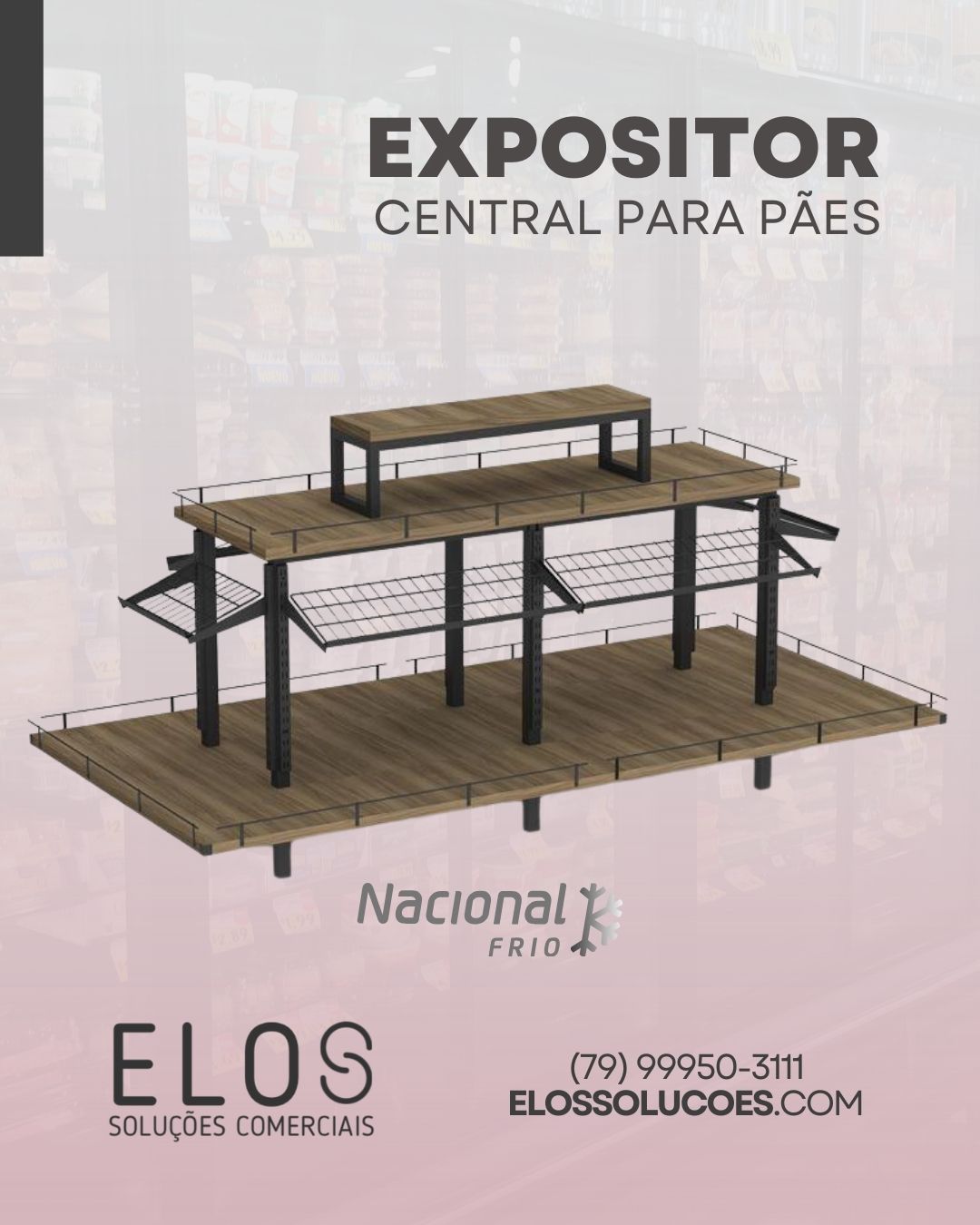 Expositor Central Para Pães