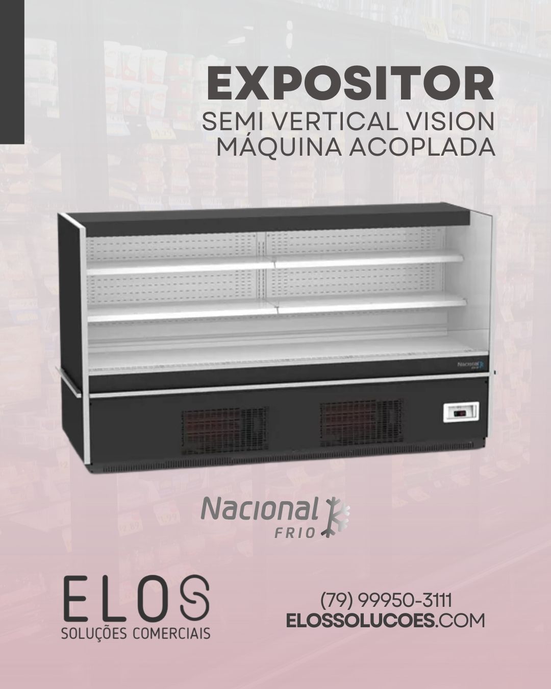 Expositore Semi Vertical Vision Máquina Acoplada