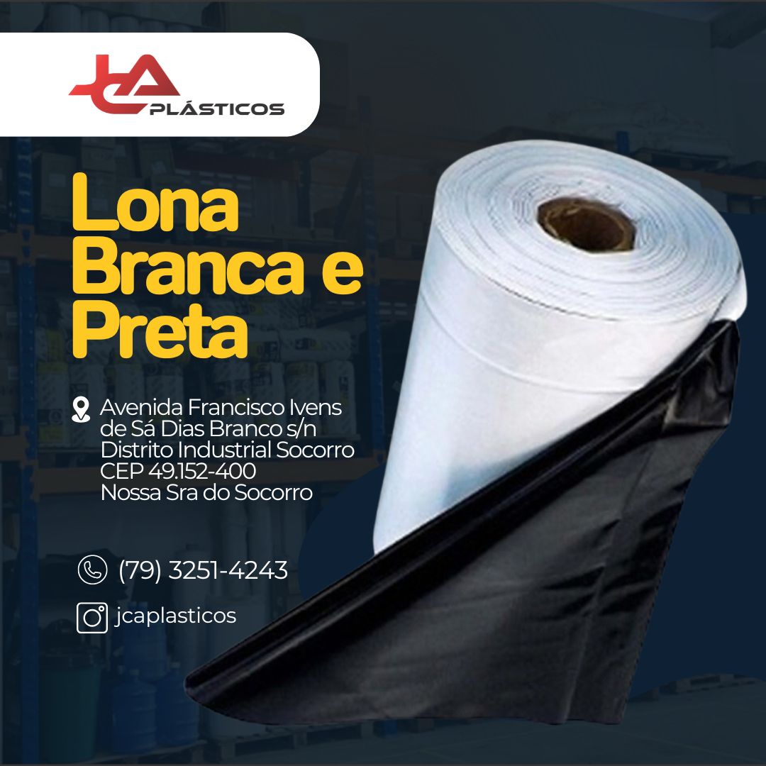 Lona Branca e Preta