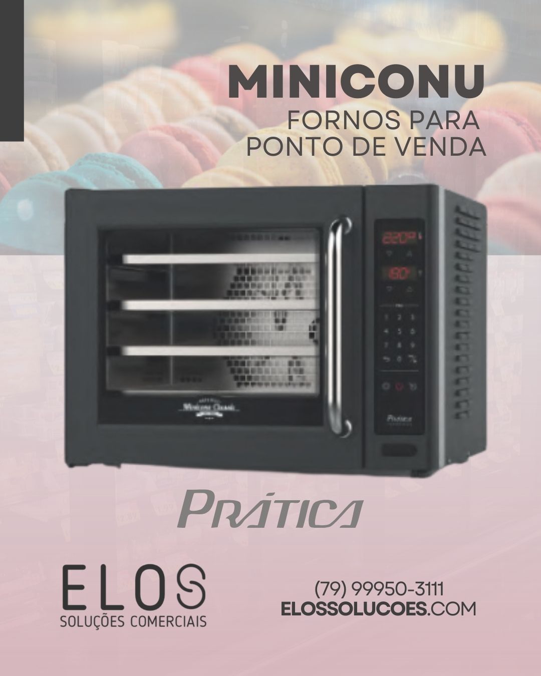 Miniconu fornos para ponto de venda
